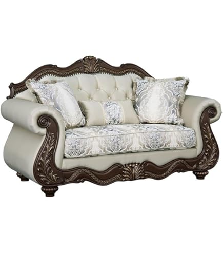 Amazon.com: Acme Cantia Sofa in 2-Tone Gray Fabric : Home & Kitchen